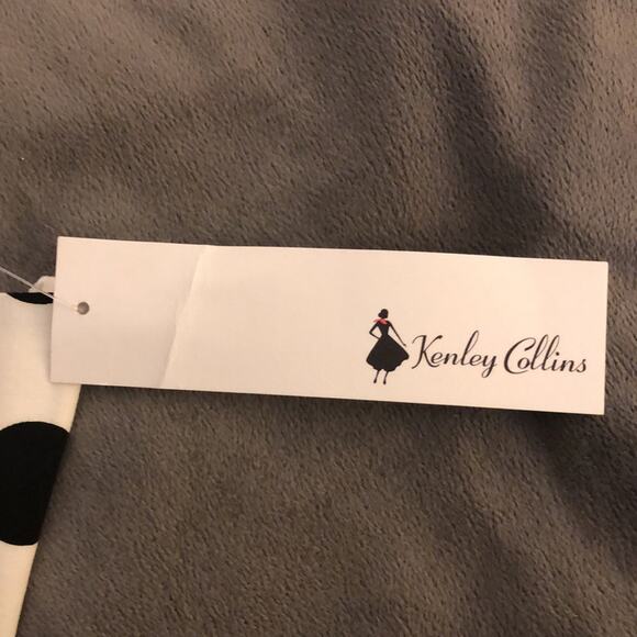 Kenley Collins Project Runway Rare Polka Dot Halter Dress XS Pin Up Vintage Vibe - Picture 3 of 12